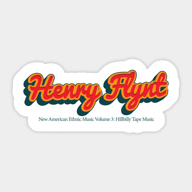 Henry Flynt Sticker by PowelCastStudio